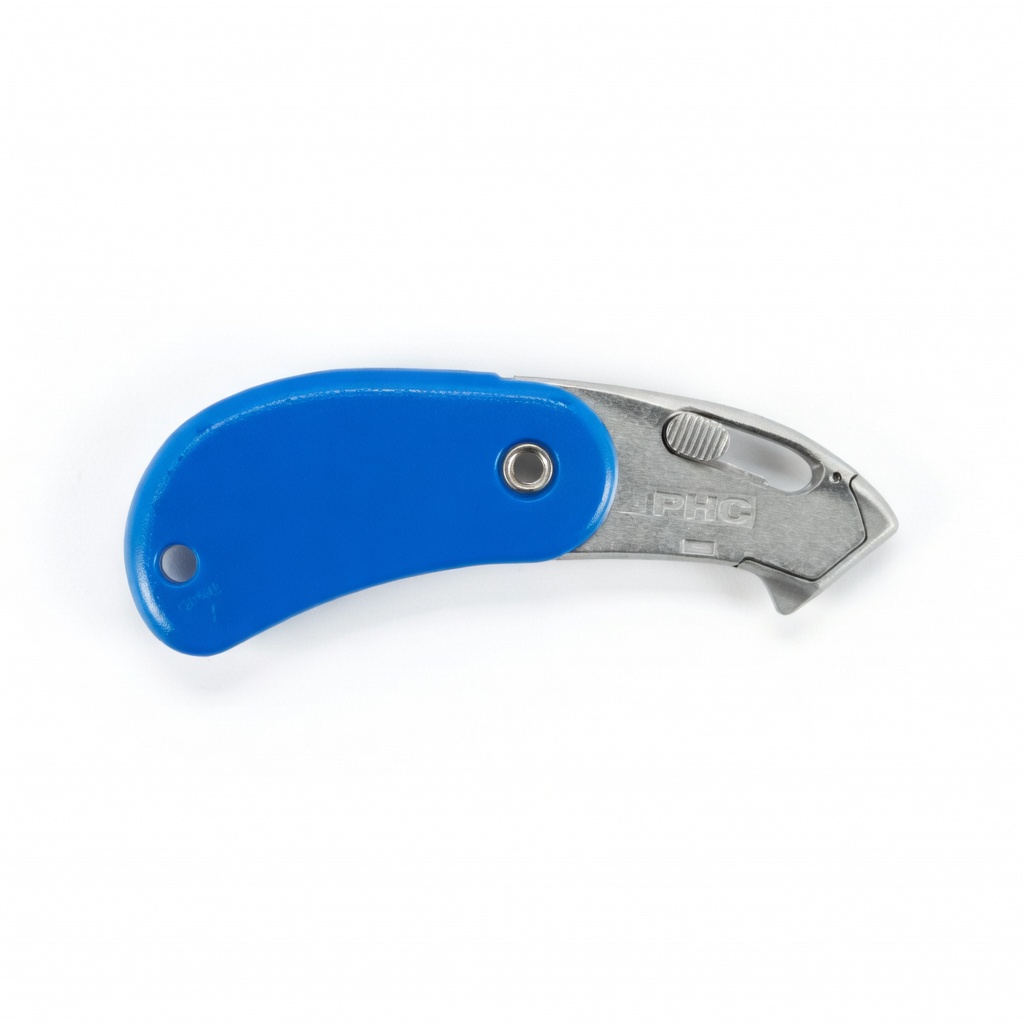 ryQxi Pacific Handy Cutter HC PSC2-700 Spring-Back Pocket Safety Cutter - Blue - Image 1