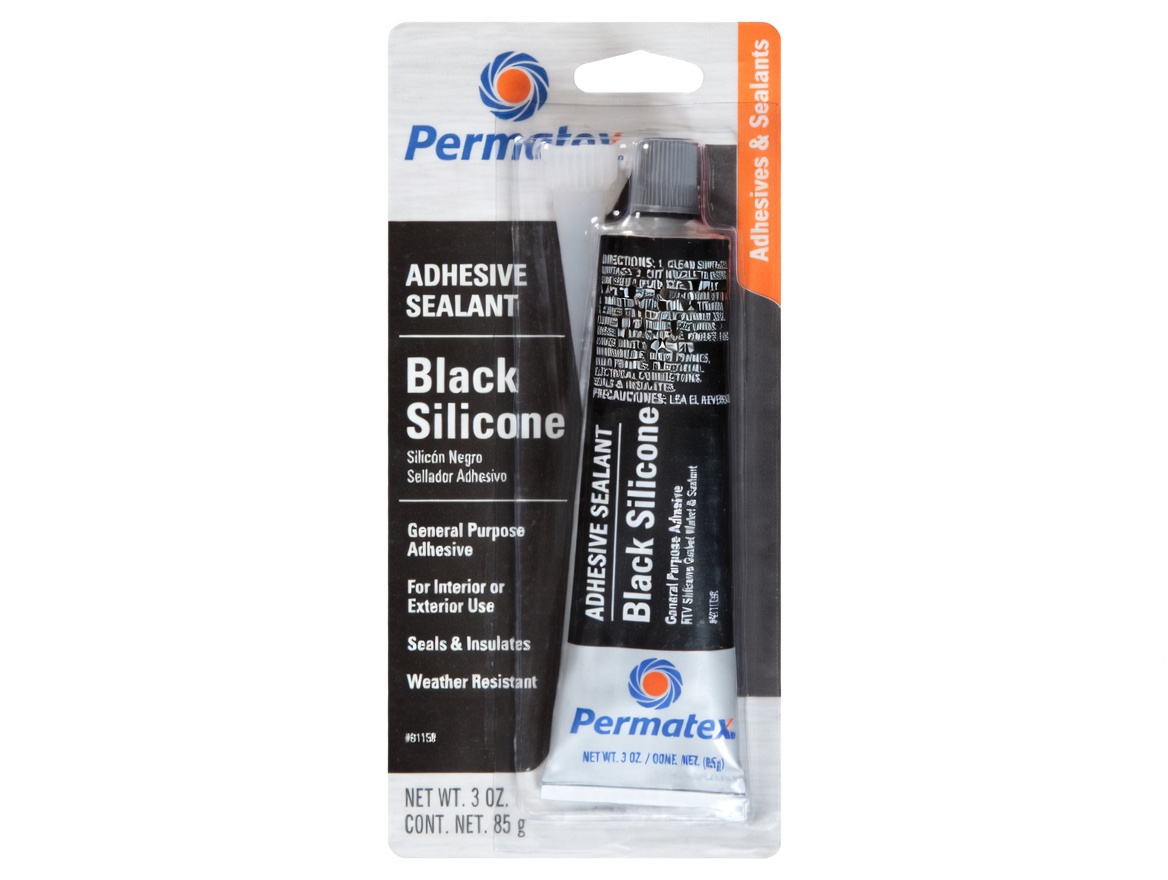 EV2hJ Permatex 82180 Ultra Black Maximum Oil Resistance RTV Silicone Gasket Maker - Image 1