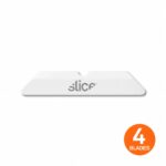 Slice 10404 Box Cutter Blades, Rounded Tip, 4/PACK