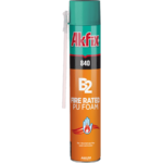 AKFIX 840 CONSTRUCTION FOAM B2 FIRE RATED PU FOAM 750ML - STRAW