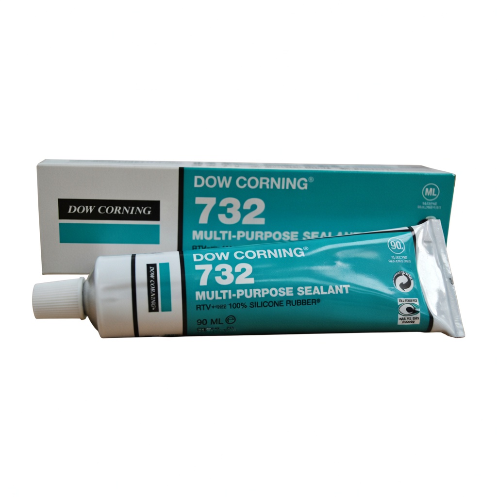 6mRHs MOLYKOTE® 732 Multi-Purpose Silicone Sealant – 90ml Tube - Image 1